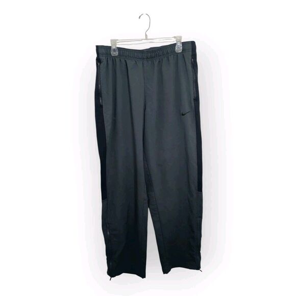 Nike Men's Size XL Athletic Pants Workout Training Running Dark Gray Dri-Fit - Picture 1 of 14
